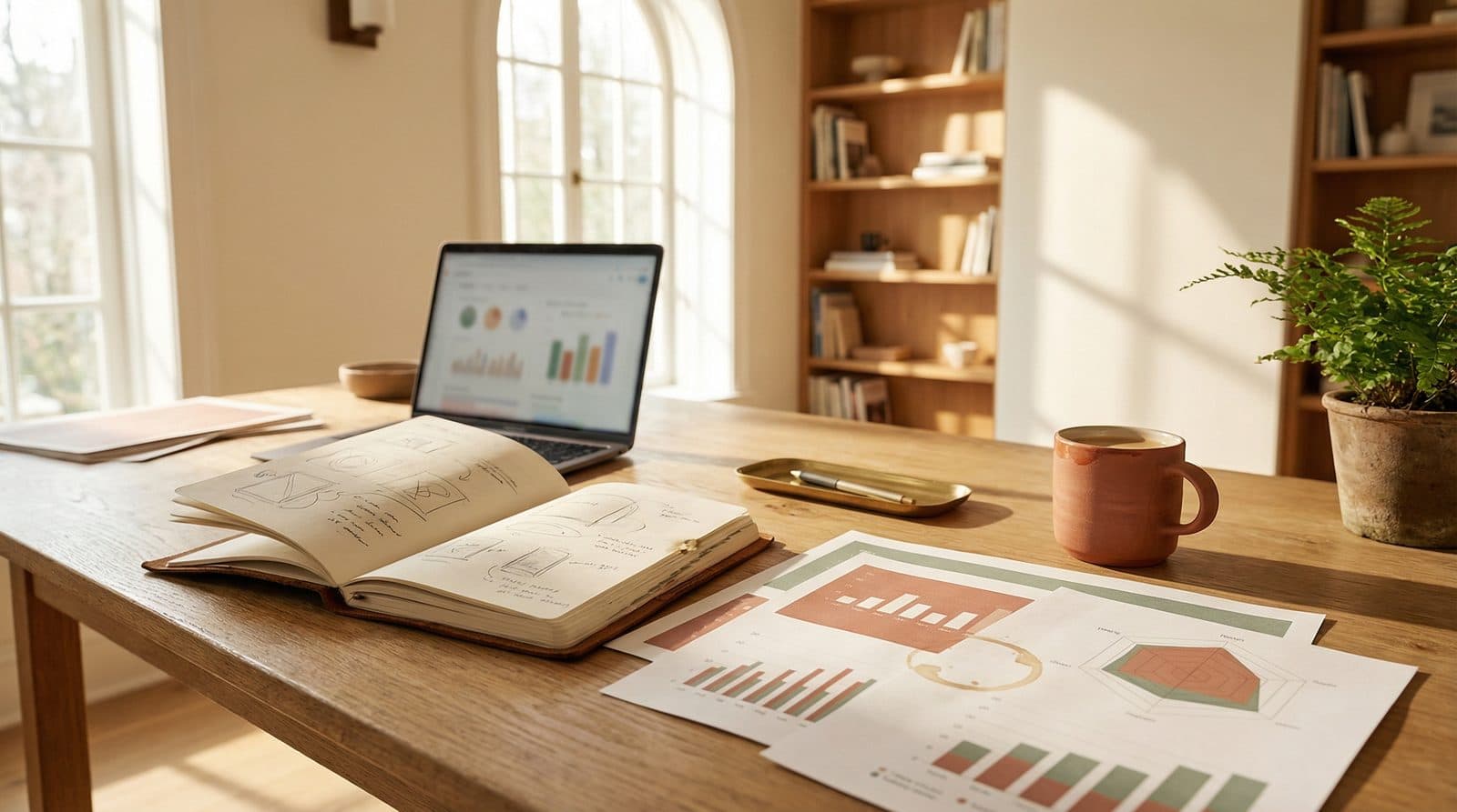 Knowledge synthesis and visual storytelling workspace